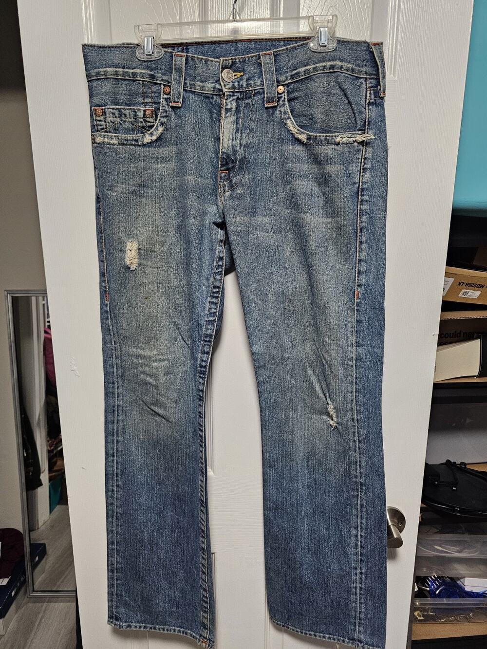 True Religion Men's Bobby Jeans Size 33x33 Straight Leg